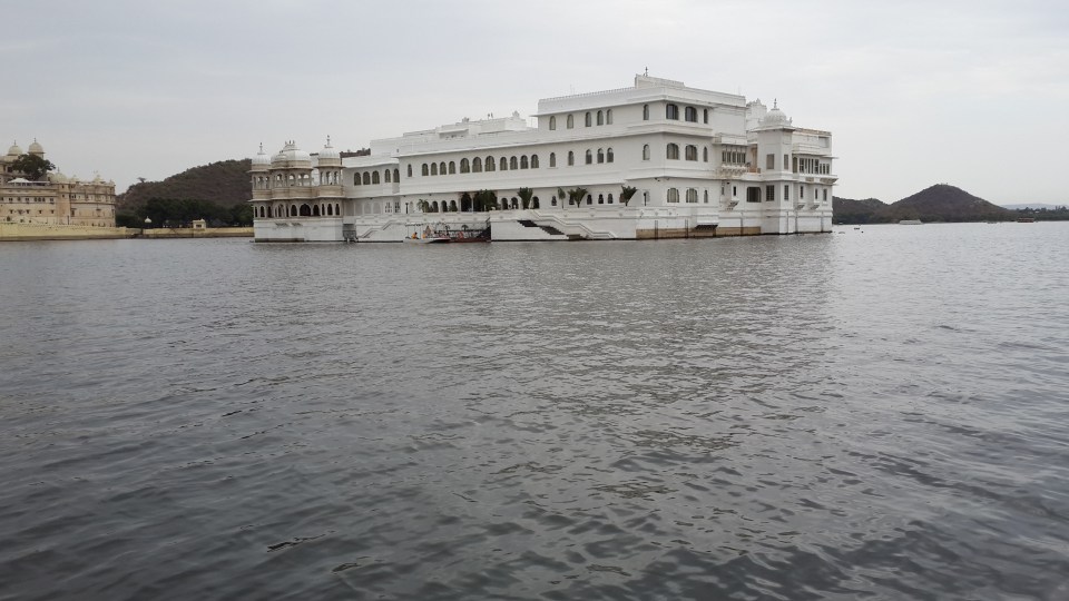 A wedding cake of a hotel on Lake Pichola