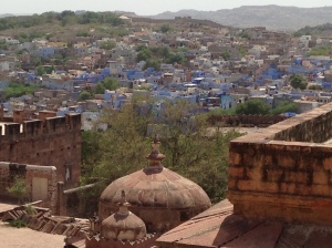Blue-speckled city of Jodhpur seen from Mehrangarh Fort