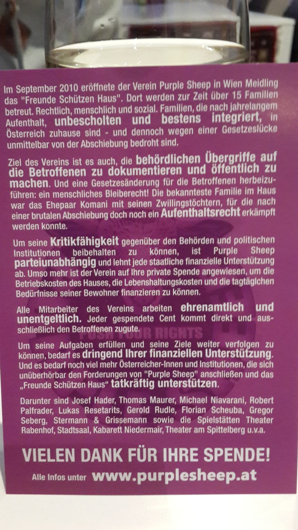 Purple Sheep's Agenda