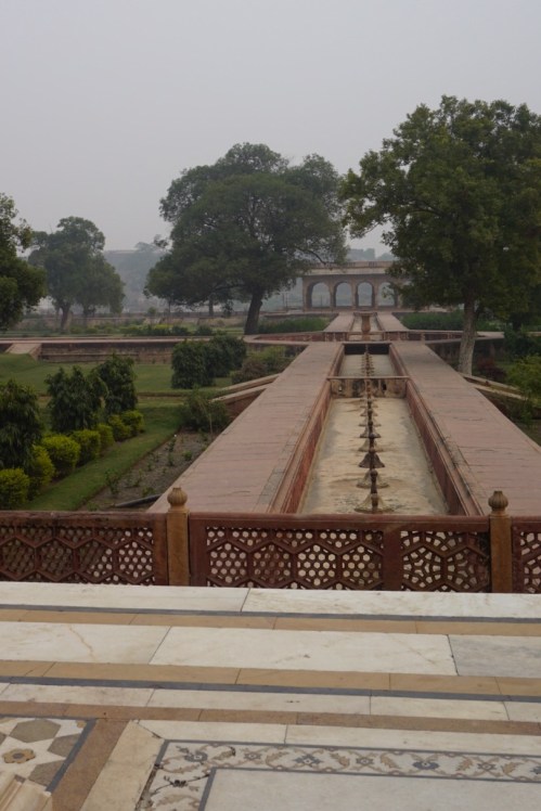 Three thousand fountains powered by gravity feed from tanks with water from the River Jamuna still flow twice a year.