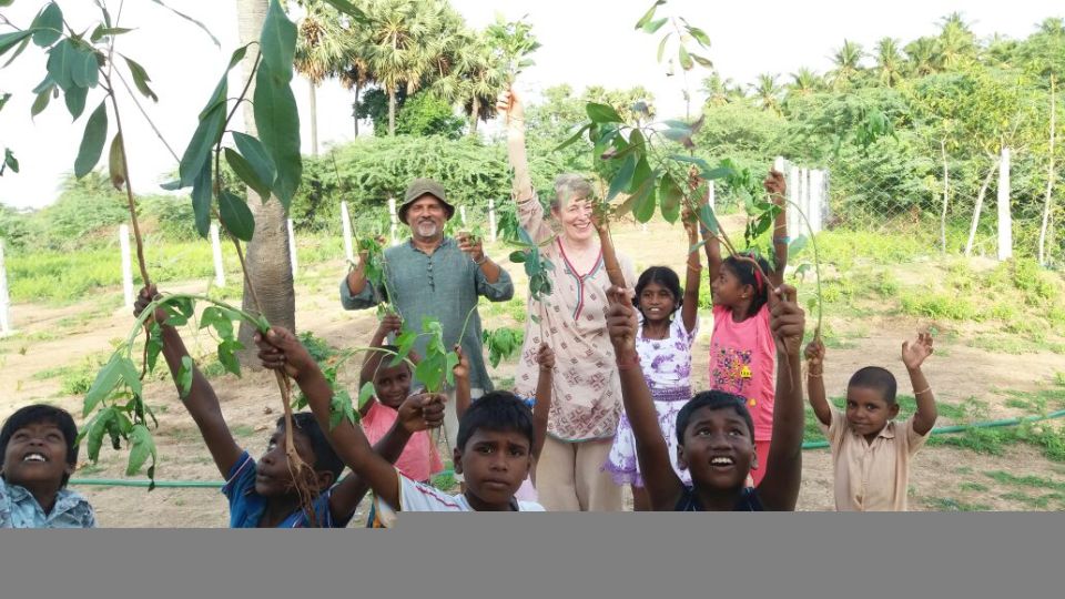 Shobana will plant the peepul tree today...
