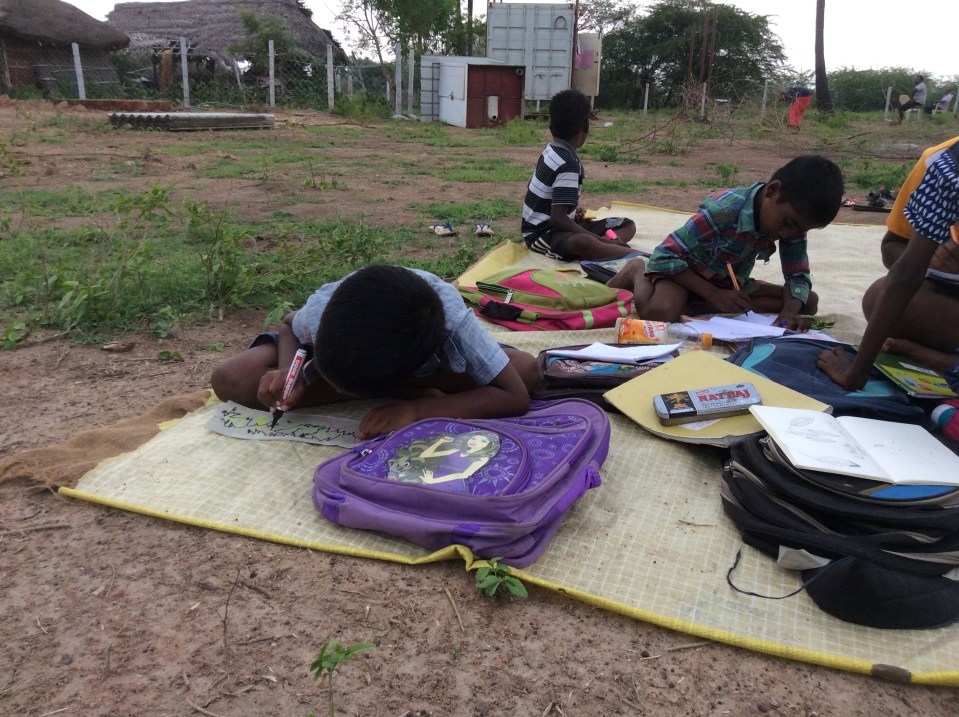 Who needs a container when kids are hungry to learn?
