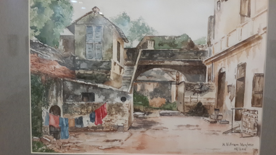 Disappearing Dwellings, Chennai. Watercolor by Vikram Verghese